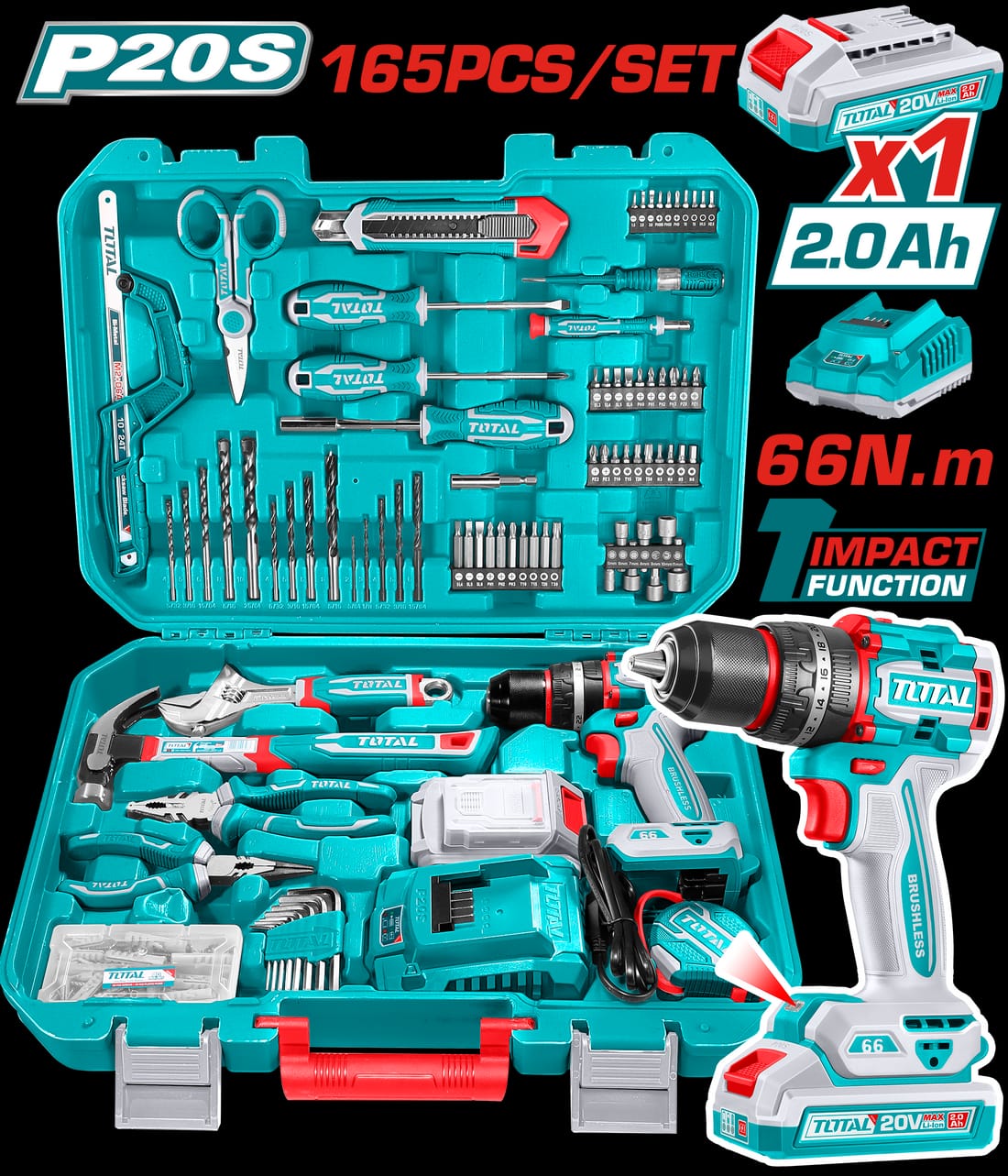 165PCS DRILL TOOL SET