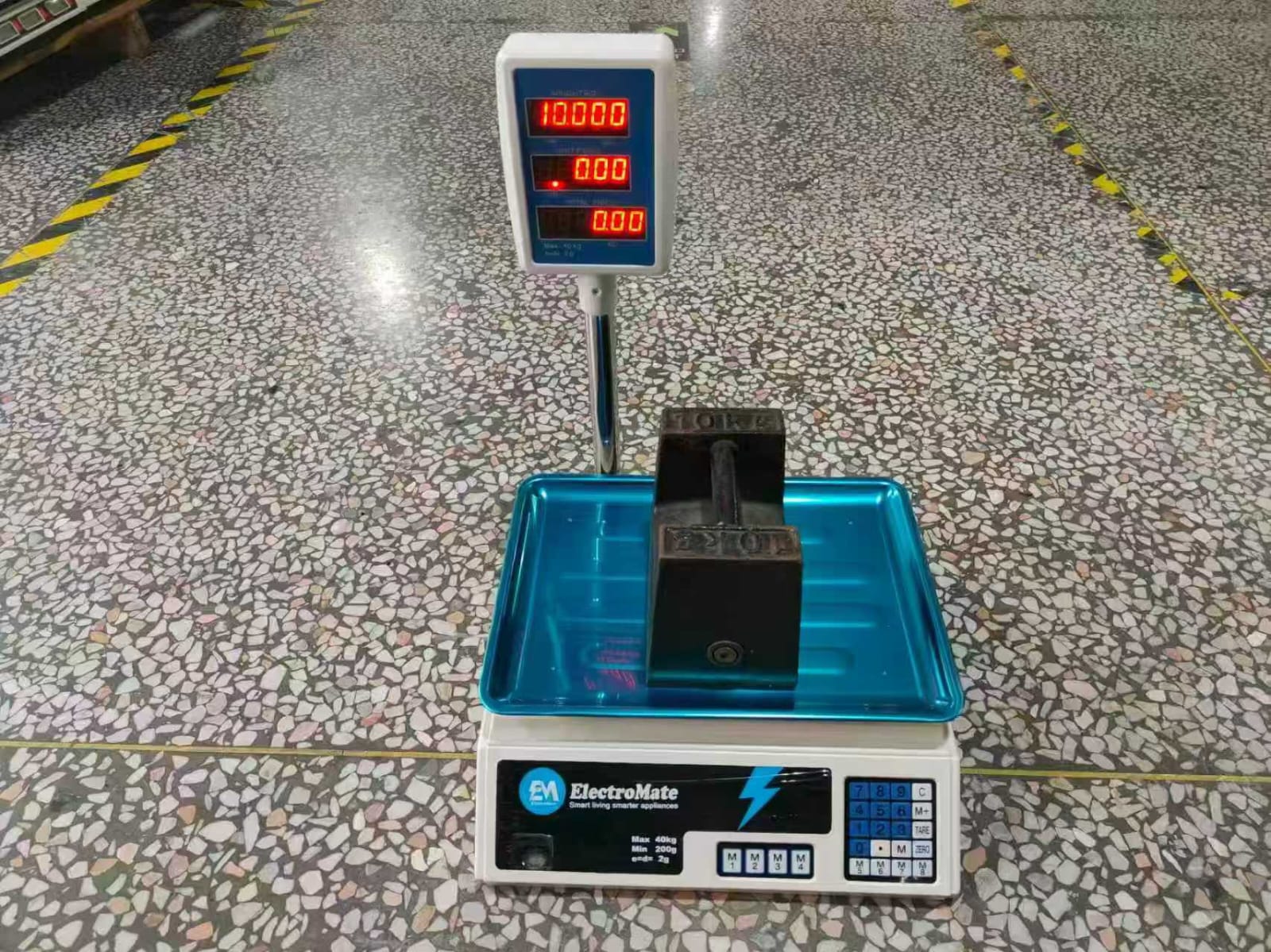 40KG ELECTROMATE DIGITAL COMPUTING WEIGHING SCALE WITH ARM
