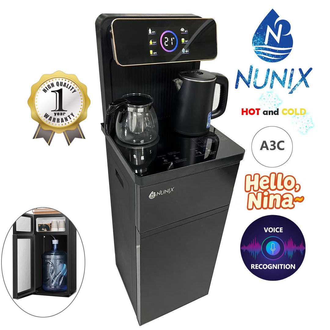 NEW MODEL NUNIX A3C HOT AND COLD BOTTOM LOAD WATER DISPENSER WITH VOICE ...